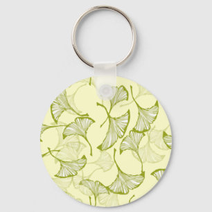 Ginkgo Leaves Key Ring