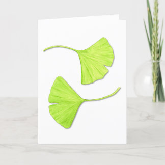 Ginkgo Leaves Note Card or Greeting Card
