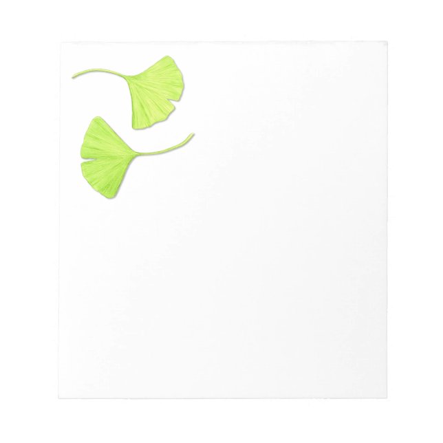 Ginkgo Leaves Notepad (Front)