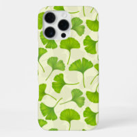 Ginkgo pattern on off white