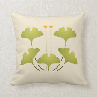 Ginkgo Stencil Cushion