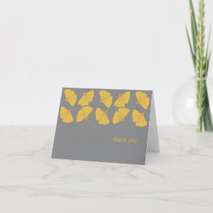 Ginkgo Thank You Card Autumn