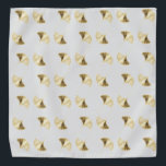 Ginko Bandana<br><div class="desc">Ginko leaves,  can be customised! Consider adjusting background colour to your taste.</div>