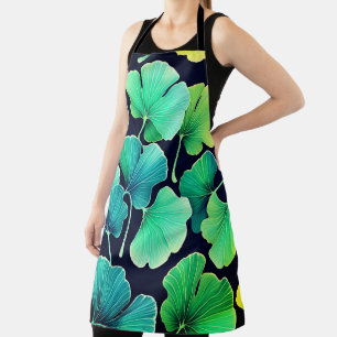 Ginko biloba leaves  apron