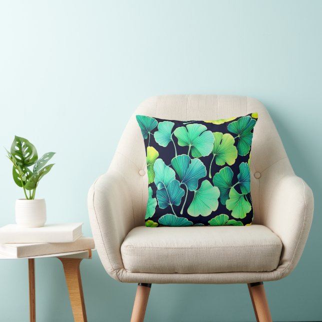 Ginko biloba leaves  cushion (Chair)