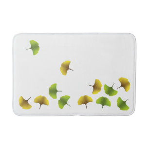 Ginko leaf bath mat