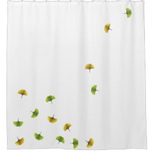 Ginko leaf shower curtain