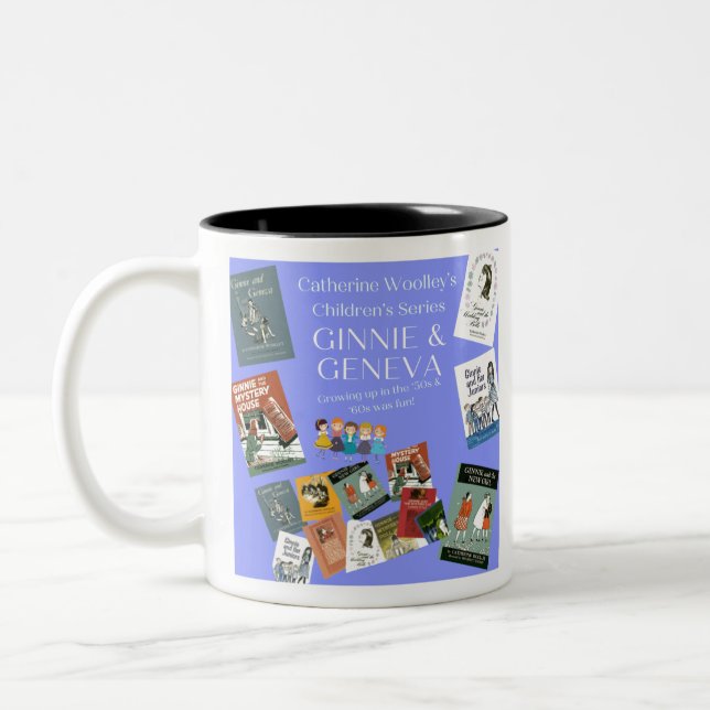 Ginnie & Geneva - Timeless Book Series Two-Tone Co Two-Tone Coffee Mug (Left)
