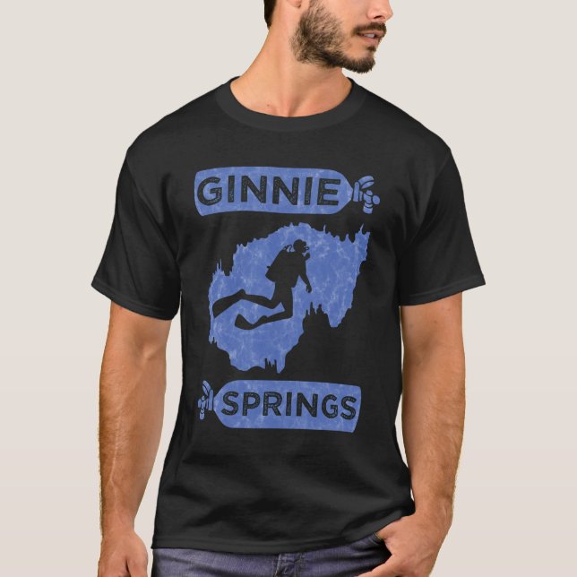 Ginnie Springs  TShirt Cave Diving Shirt Cavern (Front)
