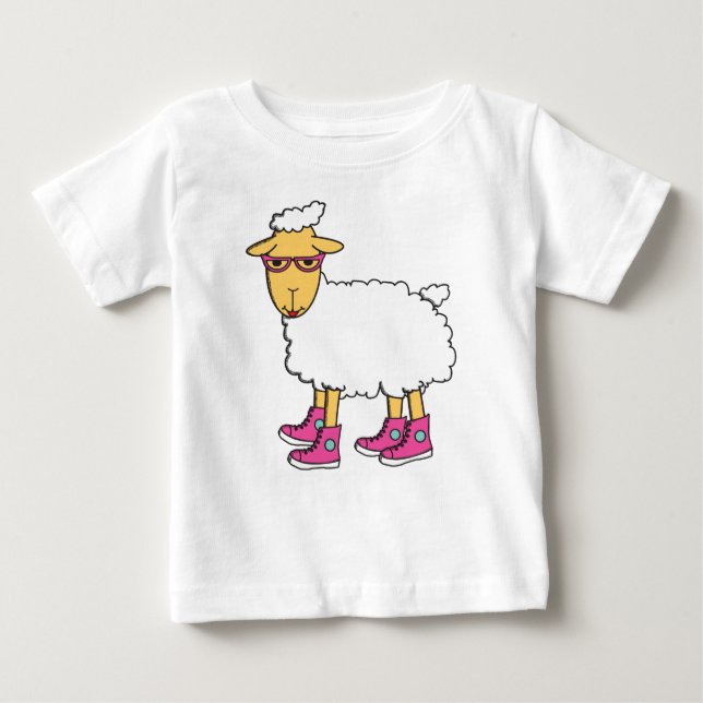 Ginny -she's a little sheepish baby T-Shirt (Front)