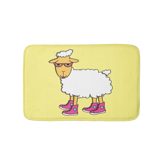 Ginny the sheep bath mat (Front)