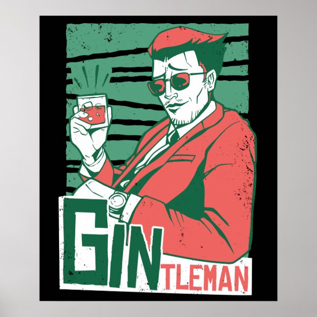 Gintleman Gin Lovers Poster (Front)