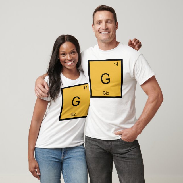 Gio Name Chemistry Element Periodic Table T-Shirt (Unisex)