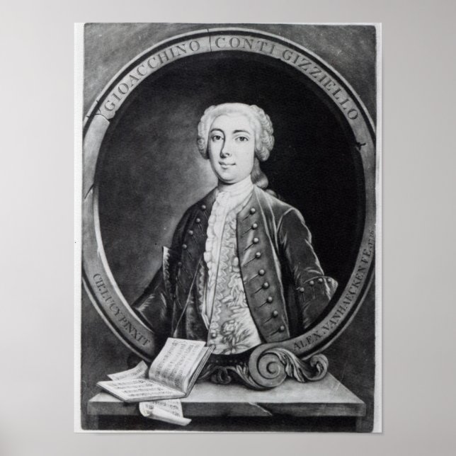 Gioacchino Conti, 'Gizziello', Poster (Front)