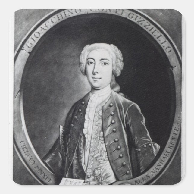 Gioacchino Conti, 'Gizziello', Square Sticker (Front)