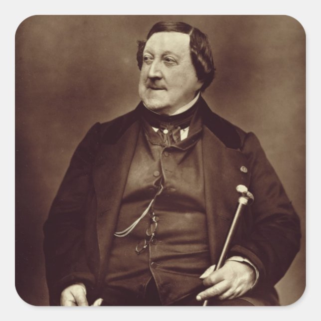Gioacchino Rossini (1792-1868) from 'Galerie Conte Square Sticker (Front)