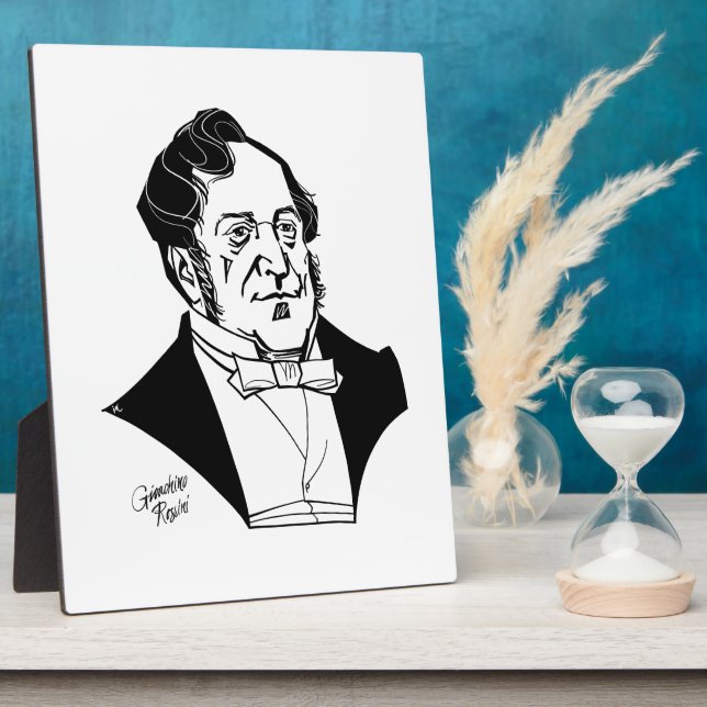 Gioachino Rossini Plaque (Side)