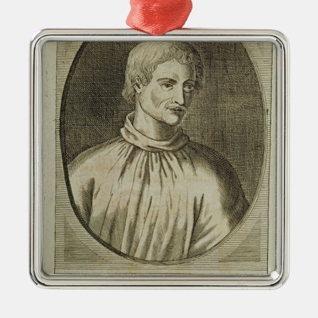 Giordano Bruno Metal Tree Decoration (Front)