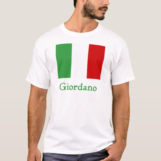 Giordano Italian Flag T-Shirt (Front)