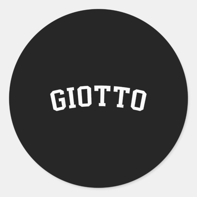 Giotto  classic round sticker (Front)