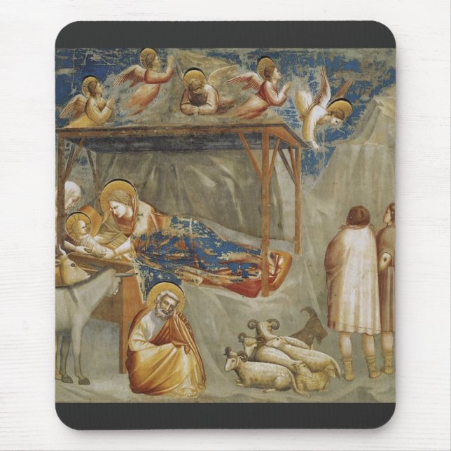 Giotto di Bondone The Nativity Fine Art Collection Mouse Pad (Front)