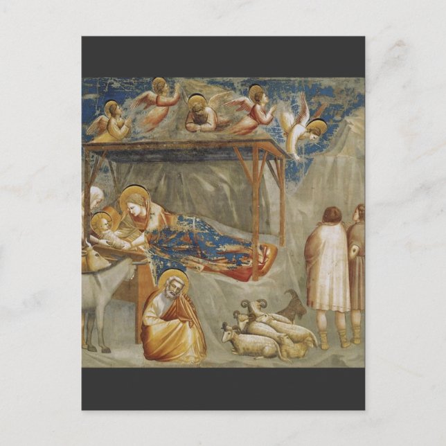 Giotto Di Bondone The Nativity Fine Art Postcard (Front)