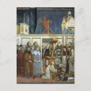 Giotto: St. Francis of Assisi Preparing the Crib Postcard