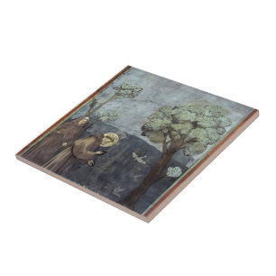 Giotto: St. Francis Preaching to the Birds Tile