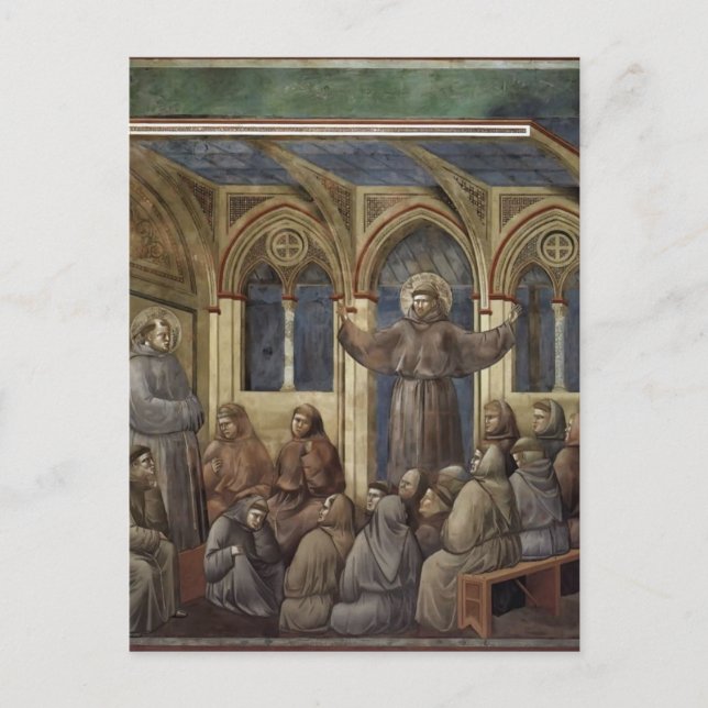 Giotto: The Apparition at Chapter House at Arles Postcard (Front)