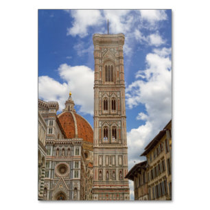 Giotto's Bell Tower in Florence, Italy Table Number