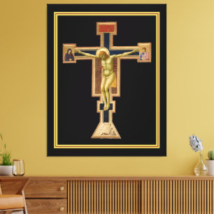 Giotto's Crucifix circa 1290 - 1295 sympathy wall Canvas Print