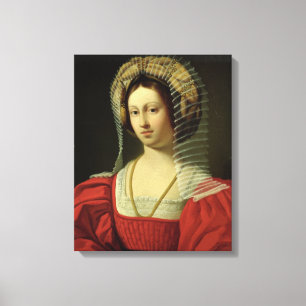 Giovanna I Queen of Naples, 1842 Canvas Print