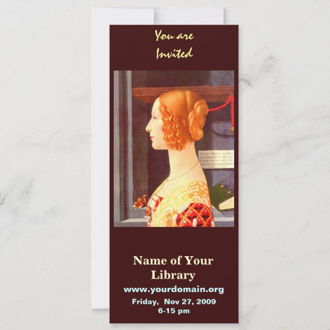 Giovanna Tornabuoni Invitation (Front)