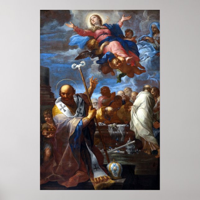 Giovanni Battista Lenardi The Assumption of the Vi Poster (Front)