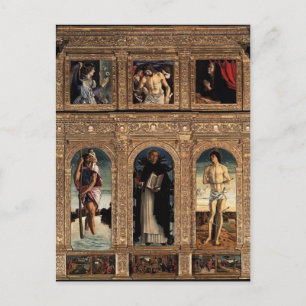 Giovanni Bellini-Polyptych of San Vincenzo Ferreri Postcard