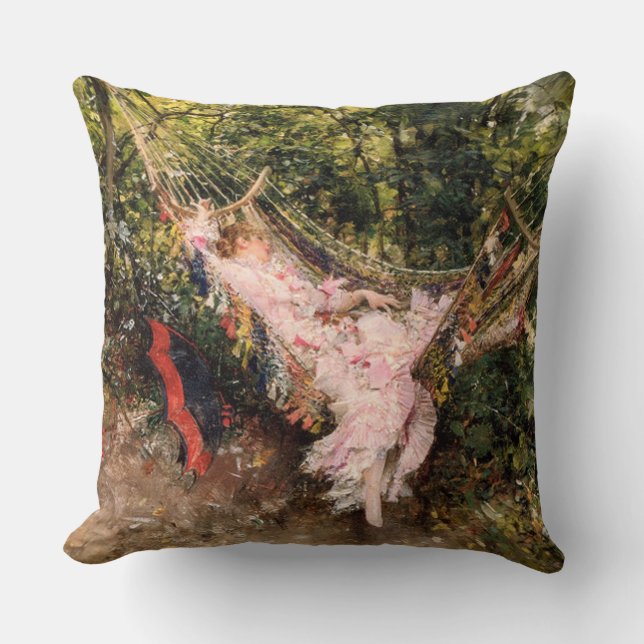 Giovanni Boldini’s "The Hammock" Cushion (Front)