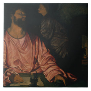 Giovanni Gerolamo Savoldo - Saint Matthew and the Tile