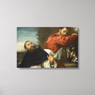 Giovanni Girolamo Savoldo - The Death of St. Peter Canvas Print