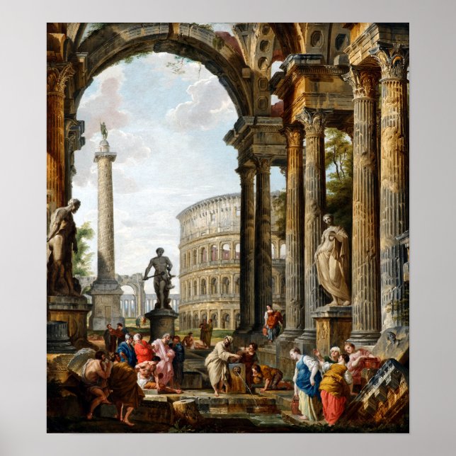 Giovanni Paolo Panini The Philosopher Diogenes Poster (Front)