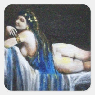 GIPSY BLUE SQUARE STICKER