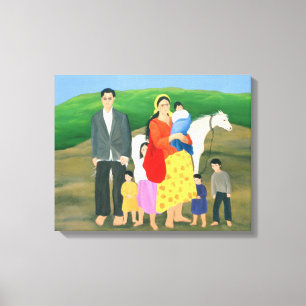 Gipsy Family 1986 Canvas Print