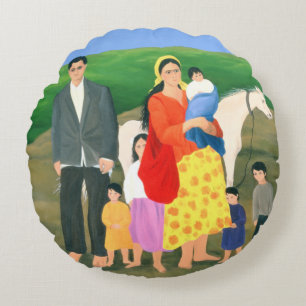 Gipsy Family 1986 Round Cushion