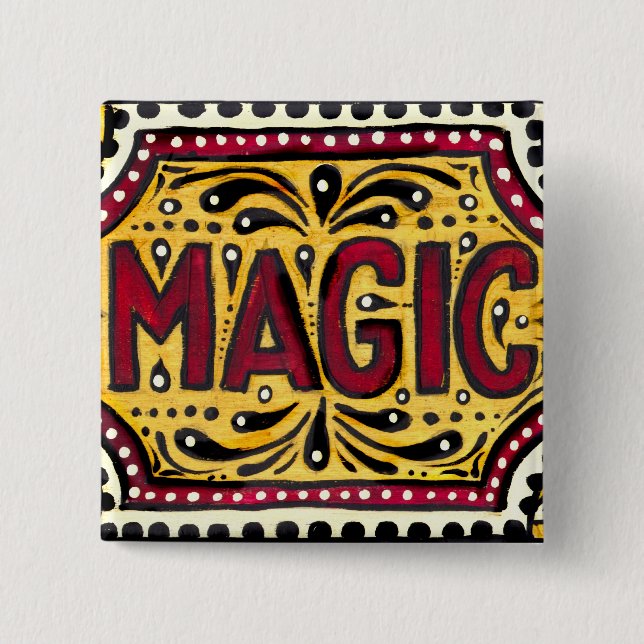 Gipsy Magic 15 Cm Square Badge (Front)