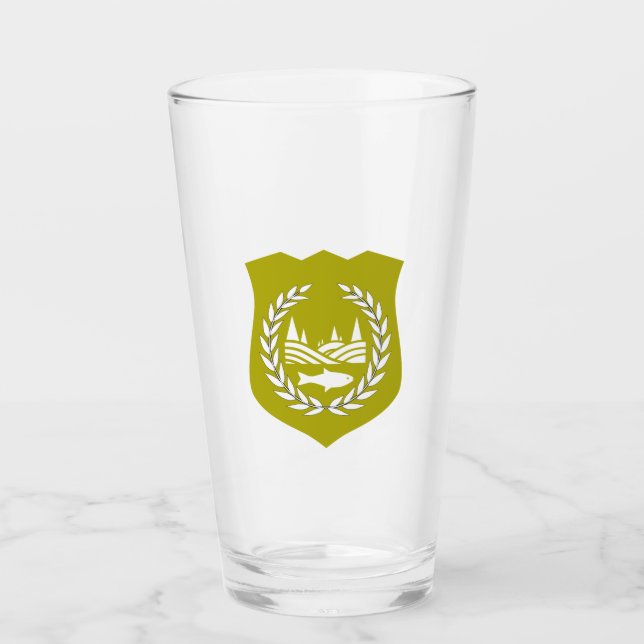 Giradan Flag - Glass Tumbler (Front)