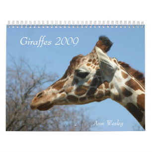 Giraffe 2009 Calendar