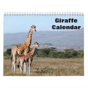 Giraffe 2025 calendar