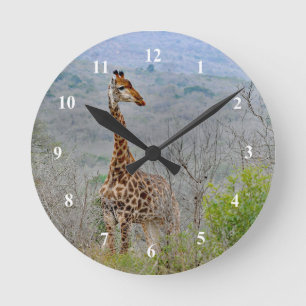 Giraffe 4 Clock
