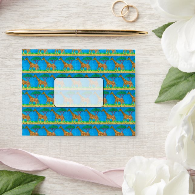 Giraffe - A2 (notecard) Envelope (Wedding)