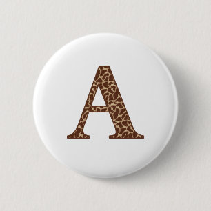 Giraffe A 6 Cm Round Badge