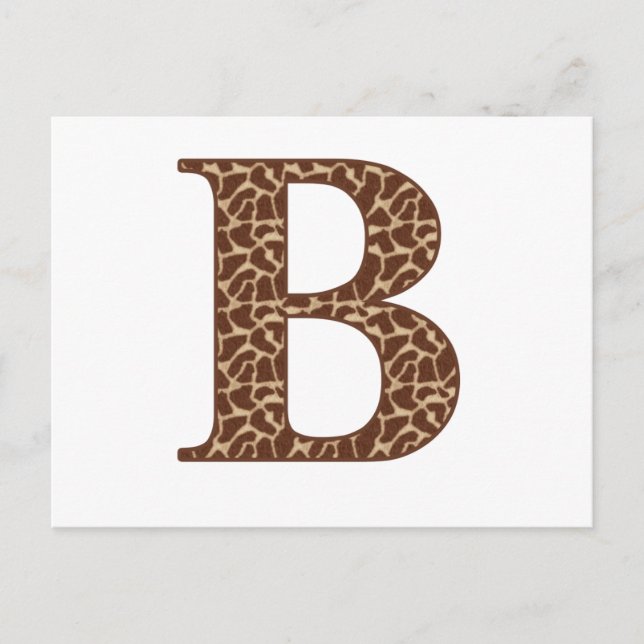 Giraffe A Postcard (Front)